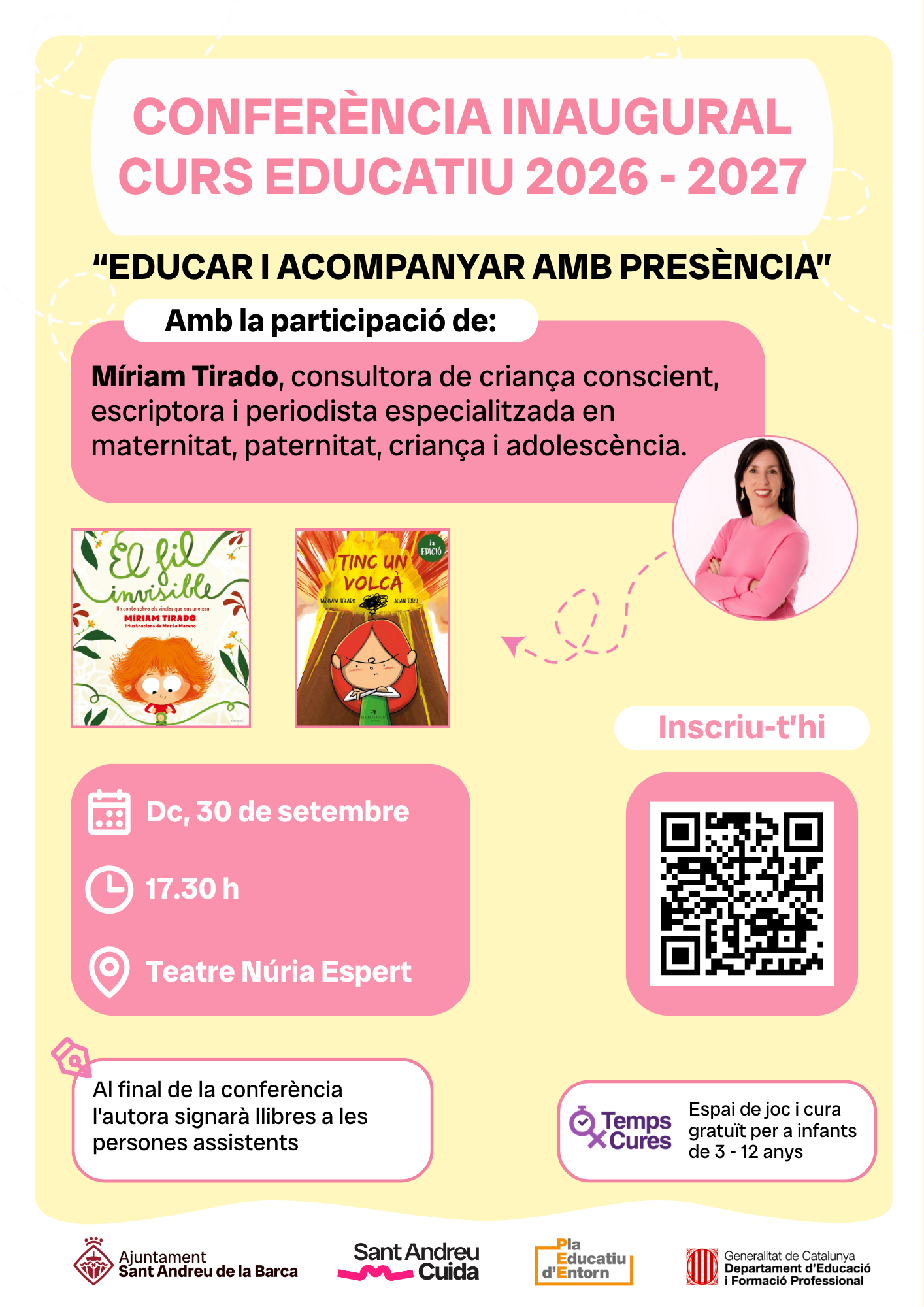 CONFERÈNCIA INAUGURAL CURS EDUCATIU 2026 - 2027
